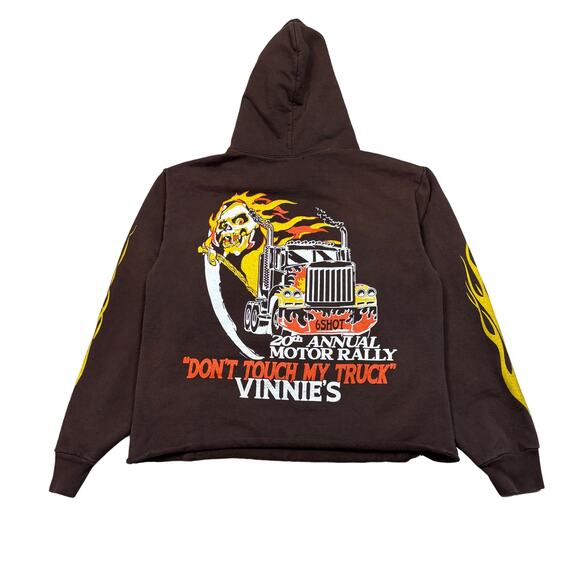 Six Shot 6Shot Vinnie's Flame Sleeve Hoodie Men's Small Swae Lee - Picture 1 of 11